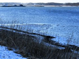 Ørbjerg bakke, Venø - færgeleje i baggrund