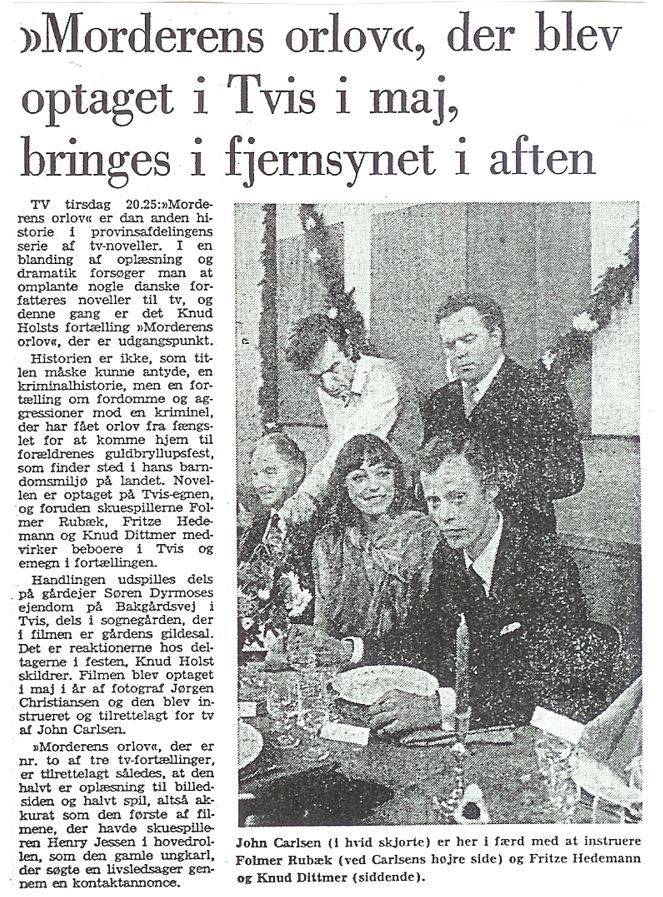 Min far Hans Østergaard yderst til venstre på billedet